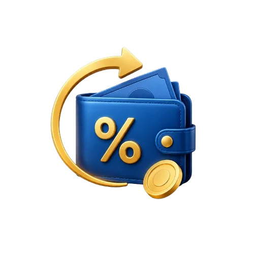 Cashback jusqu'à 25 %